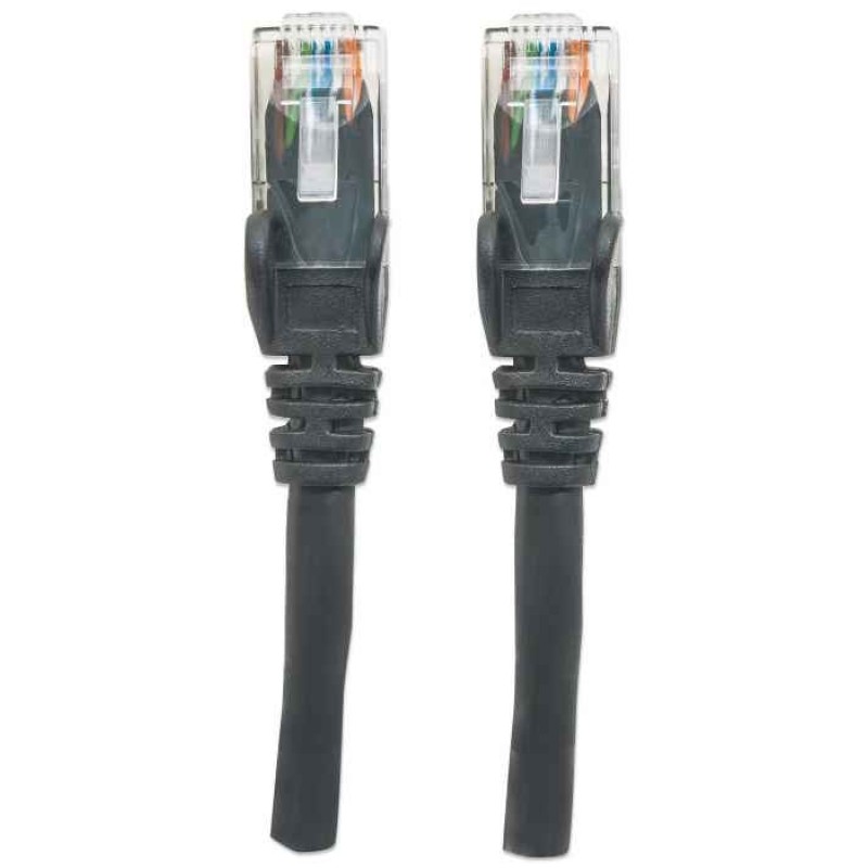 Intellinet Network Patch Cable, Cat6, 3m, Black, CCA, U/UTP, PVC, RJ45, Gold Plated Contacts, Snagless, Booted, Lifetime Warranty, Polybag Intellinet Network Patch Cable, Cat6, 3m, Black, CCA, U/UTP, PVC, RJ45, Gold Plated Contacts, Snagless, Booted, Lifetime Warranty, Polybag
