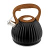 PROMIS Kettle 3.0 l, FABIO, black, wooden handle PROMIS Kettle 3.0 l, FABIO, black, wooden handle
