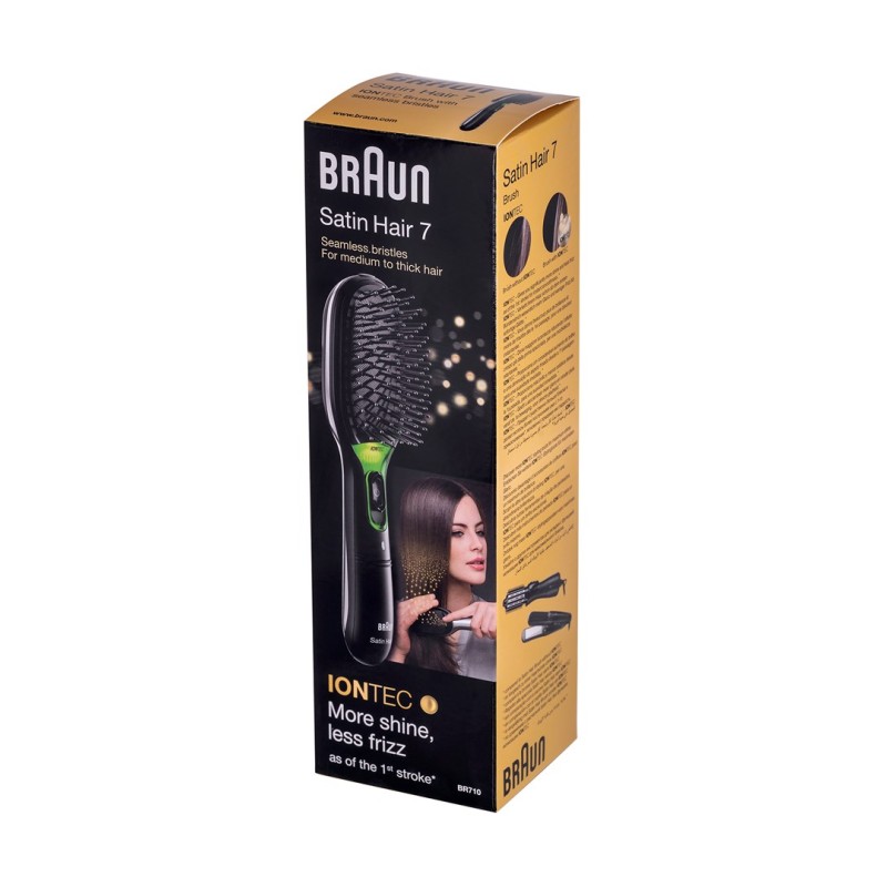 Braun Satin Hair 7 Adult Paddle hairbrush Black 1 pc(s) Braun Satin Hair 7 Adult Paddle hairbrush Black 1 pc(s)
