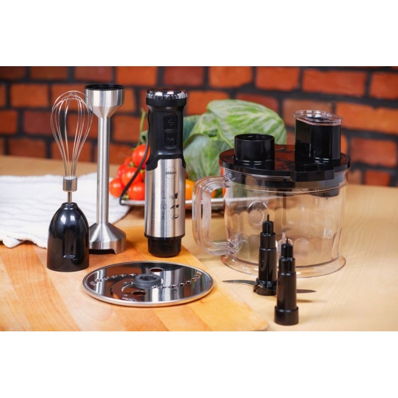 ELDOM MOX multifunction blender, power 1000 W, metal tip, capacity 1.25 l, foam whipping tip ELDOM MOX multifunction blender, power 1000 W, metal tip, capacity 1.25 l, foam whipping tip