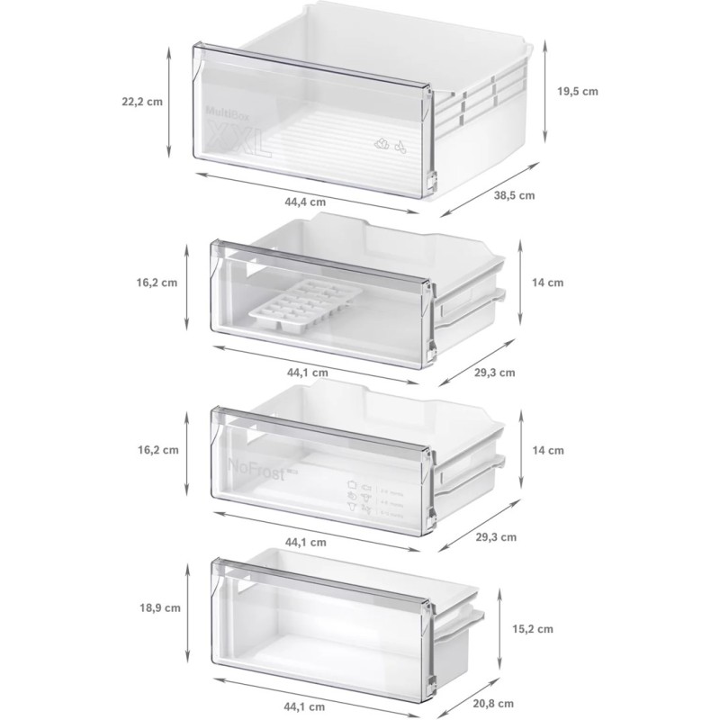 Bosch Serie 2 KIN96NSE0 fridge-freezer Built-in 290 L E White Bosch Serie 2 KIN96NSE0 fridge-freezer Built-in 290 L E White
