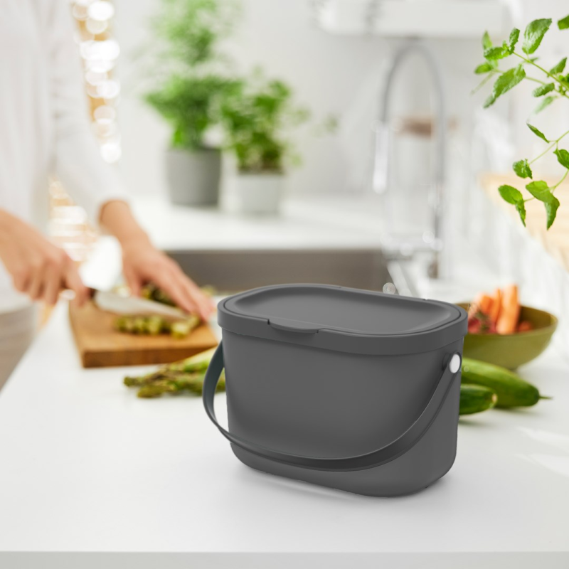 ROTHO Albula Anthracite - waste sorting container - 3,2l ROTHO Albula Anthracite - waste sorting container - 3,2l