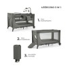 KinderKraft Łóżeczko turystyczne JOY 2 DARK GREY