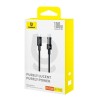 Baseus Gem USB C to USB C fast charging cable 2 m 100 W Black Baseus Gem USB C to USB C fast charging cable 2 m 100 W Black