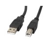 Lanberg CA-USBA-10CC-0018-BK USB cable 1.8 m USB 2.0 USB B Black