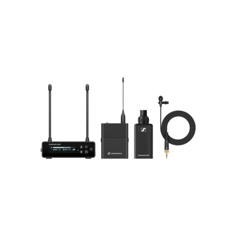 Sennheiser EW-DP ENG SET (R1-6) - camera set with plug-on transmitter and miniature transmitter with ME 2 microphone, 520–576 MHz