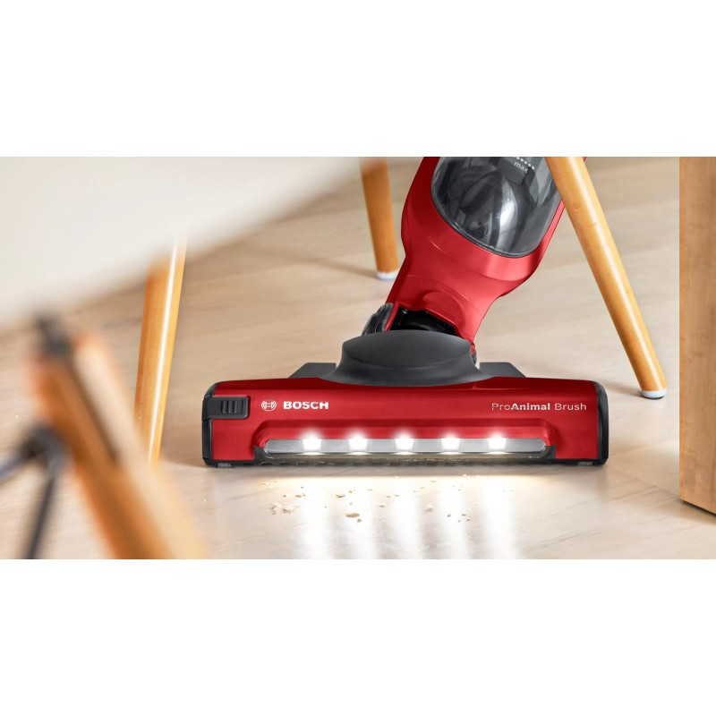Bosch Serie 4 BBH3ZOO28 stick vacuum/electric broom Battery Dry Bagless 0.4 L Red 2.15 Ah Bosch Serie 4 BBH3ZOO28 stick vacuum/electric broom Battery Dry Bagless 0.4 L Red 2.15 Ah