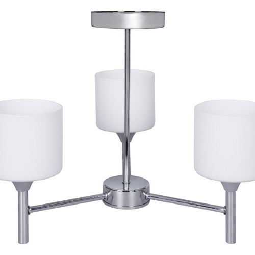 Activejet Classic chandelier pendant ceiling lamp MIRA chrome triple 3xE27 for living room