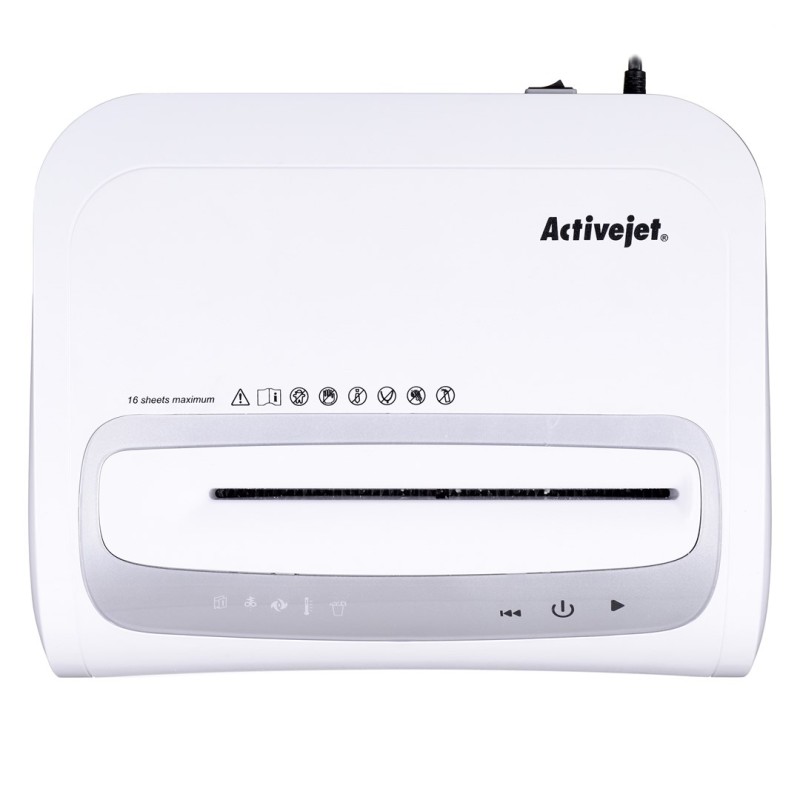 Activejet ASH-1602M Shredder for documents, white color. Activejet ASH-1602M Shredder for documents, white color.