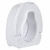 High raising toilet seat with flap High raising toilet seat with flap