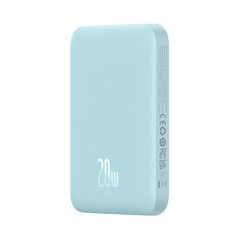 Baseus Magnetic Mini Air P10059002313-00 Lithium polymer power bank 6000 mAh Blue Baseus Magnetic Mini Air P10059002313-00 Lithium polymer power bank 6000 mAh Blue