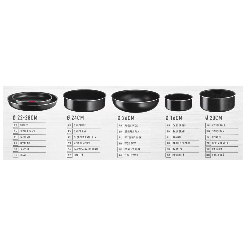 TEFAL Ingenio Easy Cook Clean 13 piece pot set TEFAL Ingenio Easy Cook Clean 13 piece pot set