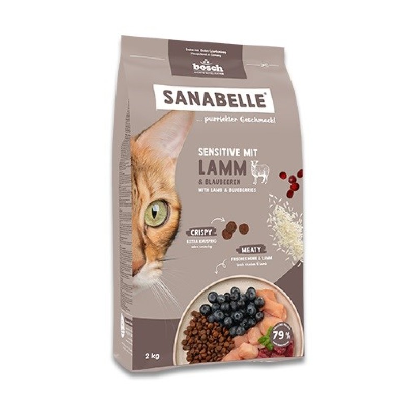 BOSCH Sanabelle Sensitive with lamb - dry cat food - 2kg