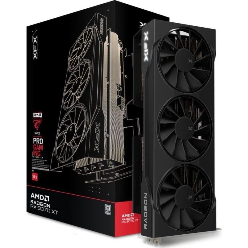 Graphics card. XFX Quicksilver RX 9070XT Mag. Air 16GB