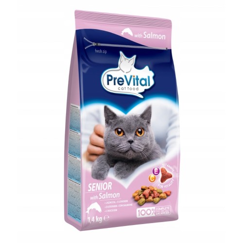 PREVITAL Senior Salmon - dry cat food - 1,4kg PREVITAL Senior Salmon - dry cat food - 1,4kg