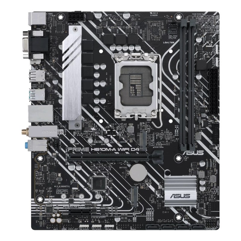 ASUS PRIME H610M-A WIFI D4 Intel H610 LGA 1700 micro ATX ASUS PRIME H610M-A WIFI D4 Intel H610 LGA 1700 micro ATX