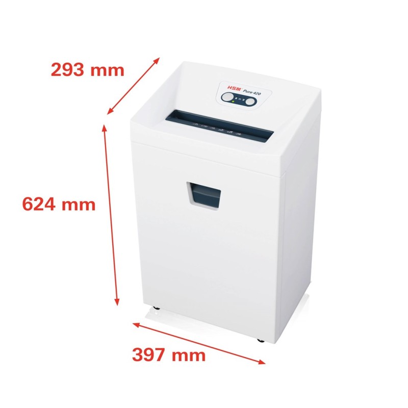 HSM Pure 420 document shredder, 4.5 x 30 mm HSM Pure 420 document shredder, 4.5 x 30 mm