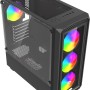 Savio Noctis Glass RGB Cube Black