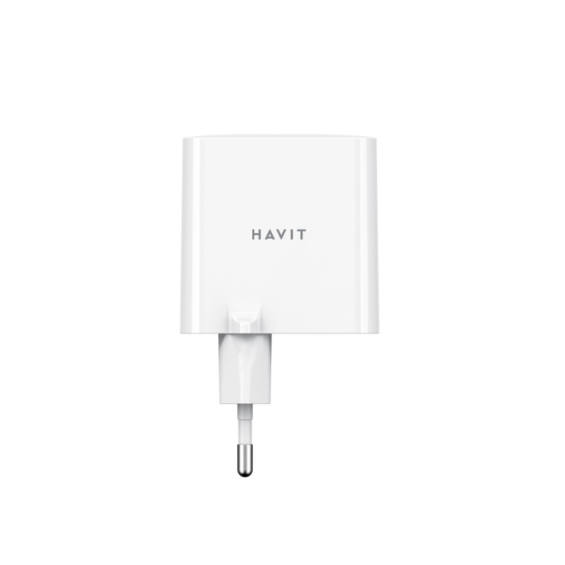 Havit UC45 EU - GaN 45 W dual-port travel charger, black Havit UC45 EU - GaN 45 W dual-port travel charger, black