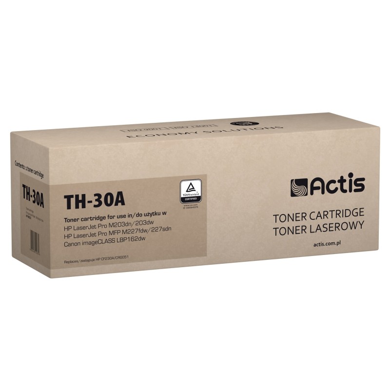 Actis TH-30A toner (replacement for HP 30A CF230A; Standard; 1600 pages; black)