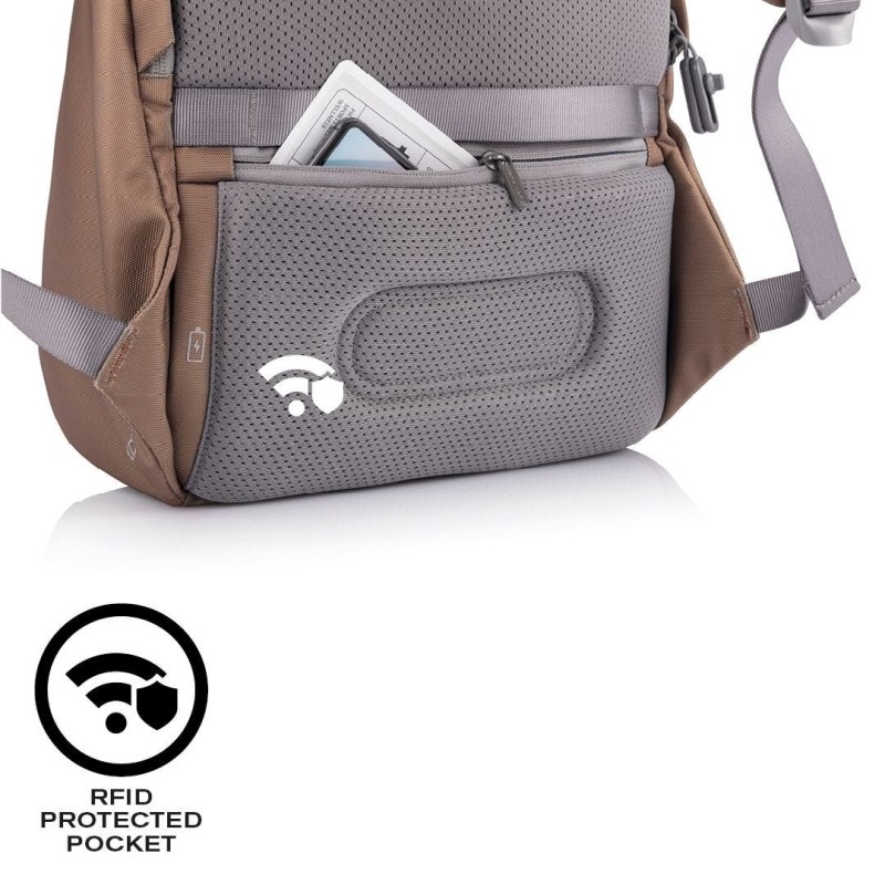 XD DESIGN ANTI-THEFT BACKPACK BOBBY SOFT BROWN P/N: P705.796 XD DESIGN ANTI-THEFT BACKPACK BOBBY SOFT BROWN P/N: P705.796