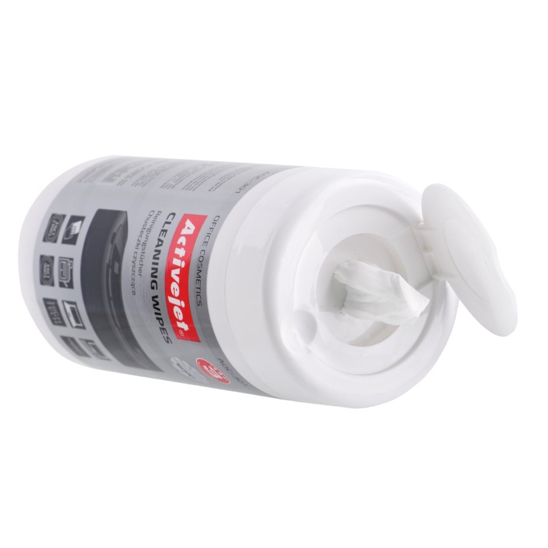 Activejet AOC-301 office equipment cleaning wipes - 100 pcs Activejet AOC-301 office equipment cleaning wipes - 100 pcs