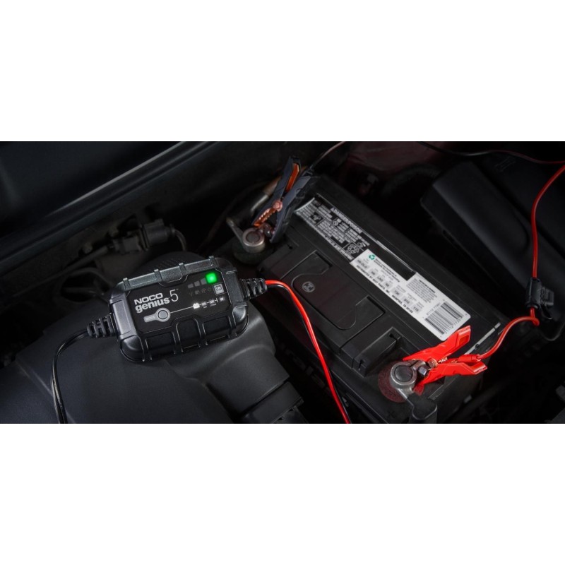 NOCO GENIUS5 5A Battery charger for 6V/12V batteries with maintenance and desulphurisation function NOCO GENIUS5 5A Battery charger for 6V/12V batteries with maintenance and desulphurisation function