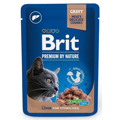 BRIT Premium Cat Liver Sterilised - wet cat food - 100g BRIT Premium Cat Liver Sterilised - wet cat food - 100g
