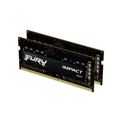Kingston Technology FURY 16GB 3200MT/s DDR4 CL20 SODIMM (Kit of 2) Impact Kingston Technology FURY 16GB 3200MT/s DDR4 CL20 SODIMM (Kit of 2) Impact