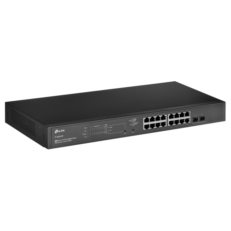 TP-Link JetStream 18-Port Gigabit Smart Switch with 16-Port PoE+ TP-Link JetStream 18-Port Gigabit Smart Switch with 16-Port PoE+