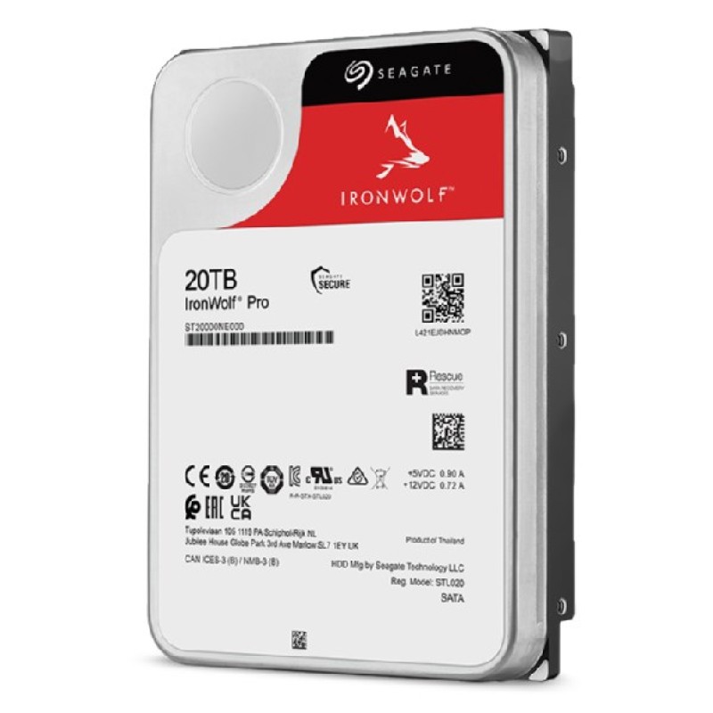 Seagate IronWolf Pro ST20000NT001 internal hard drive 20 TB 7200 RPM 256 MB 3.5 Seagate IronWolf Pro ST20000NT001 internal hard drive 20 TB 7200 RPM 256 MB 3.5