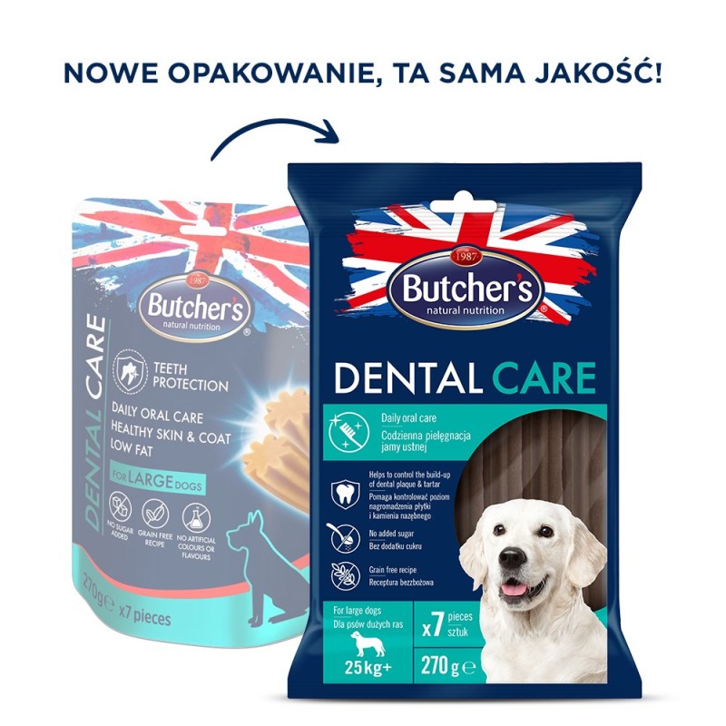 Butcher's Dental Care - dental snack for large breeds - 270g Butcher's Dental Care - dental snack for large breeds - 270g