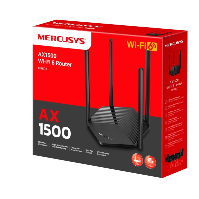 Mercusys AX1800 Dual-Band WiFi 6 Router Mercusys AX1800 Dual-Band WiFi 6 Router