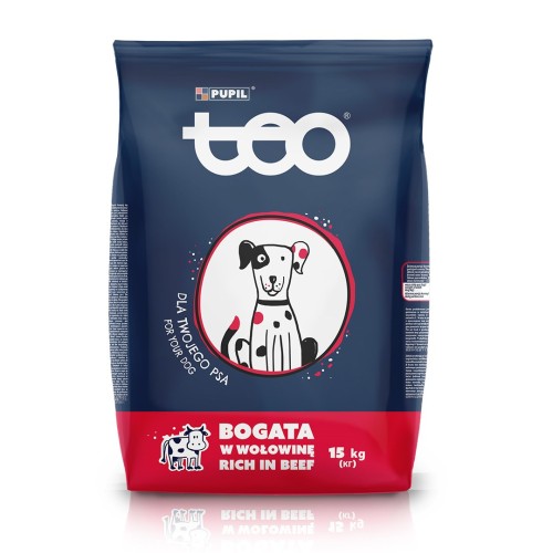 TEO Rich in beef - dry dog food - 15kg TEO Rich in beef - dry dog food - 15kg