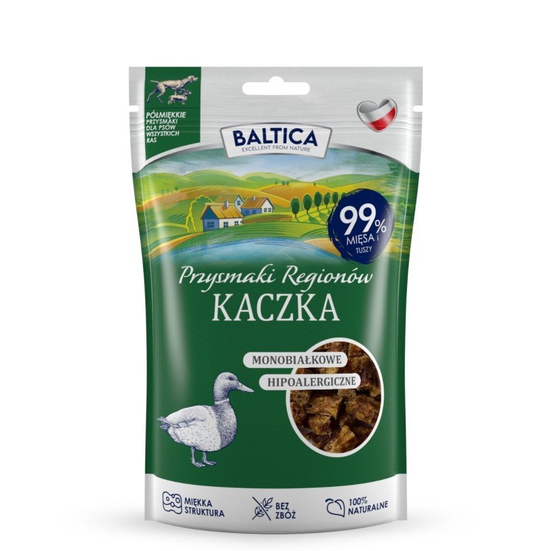 BALTICA Przysmaki regionów Monoprotein Duck - dog treat - 80g BALTICA Przysmaki regionów Monoprotein Duck - dog treat - 80g