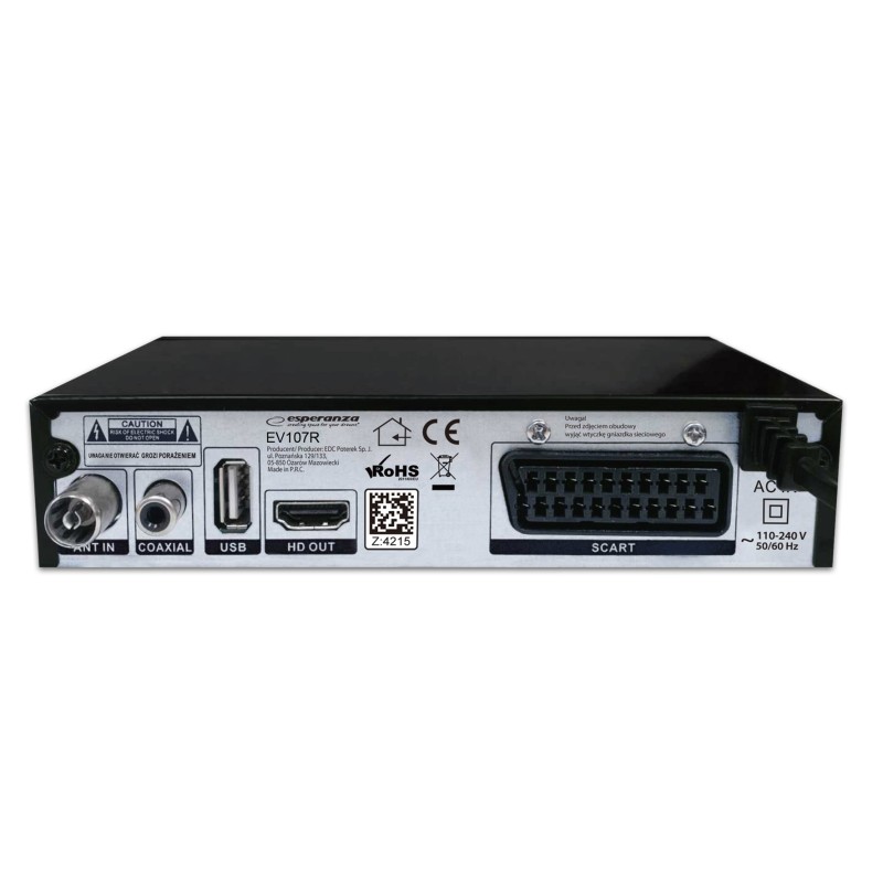 Esperanza EV107R TV set-top box Cable Black Esperanza EV107R TV set-top box Cable Black