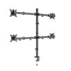 Gembird MA-D4-01 Adjustable desk 4-display mounting arm (rotate, tilt, swivel), 13”-32”, up to 10kg per screen Gembird MA-D4-01 Adjustable desk 4-display mounting arm (rotate, tilt, swivel), 13”-32”, up to 10kg per screen