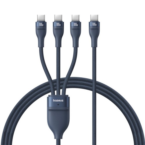 Baseus Flash Series Type C to C+C+C fast charging cable 480 Mbps Blue Baseus Flash Series Type C to C+C+C fast charging cable 480 Mbps Blue
