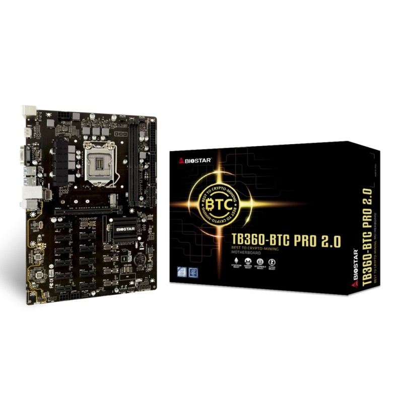 Biostar TB360-BTC PRO 2.0 motherboard Intel® B360 LGA 1151 (Socket H4) ATX