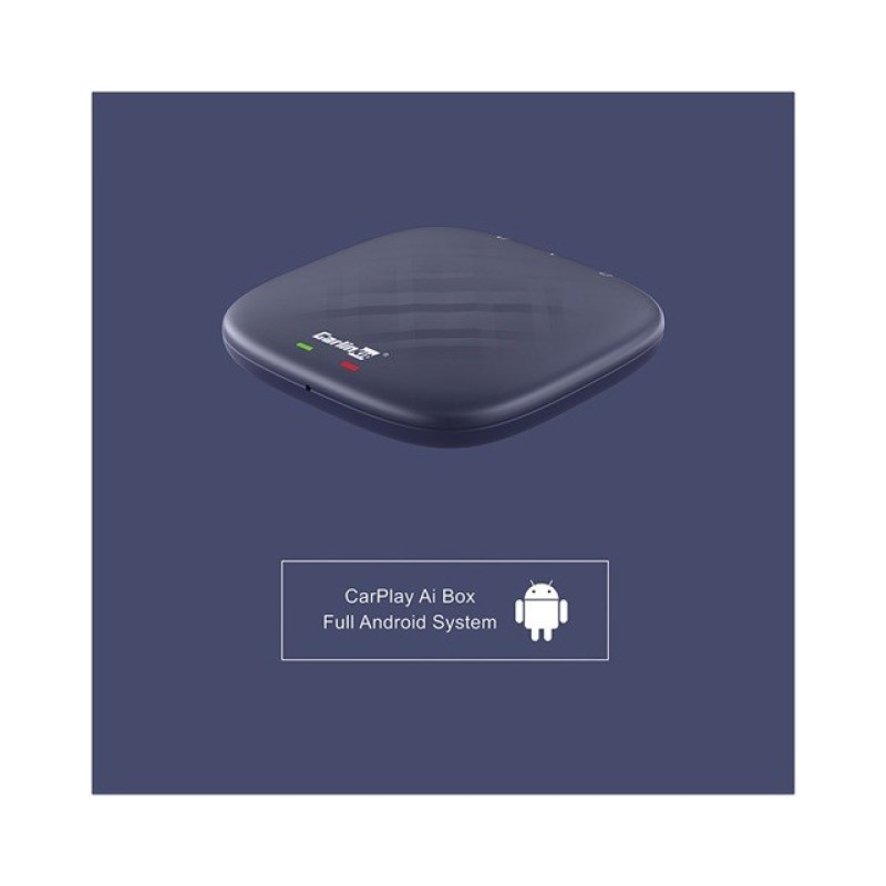 CARLINKIT Adapter Wireless AI Box with Android 13 - 8GB+128GB for original car radios with CarPlay blue