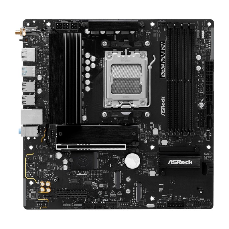 Asrock B850M Pro-A WiFi AMD B850 Socket AM5 micro ATX Asrock B850M Pro-A WiFi AMD B850 Socket AM5 micro ATX
