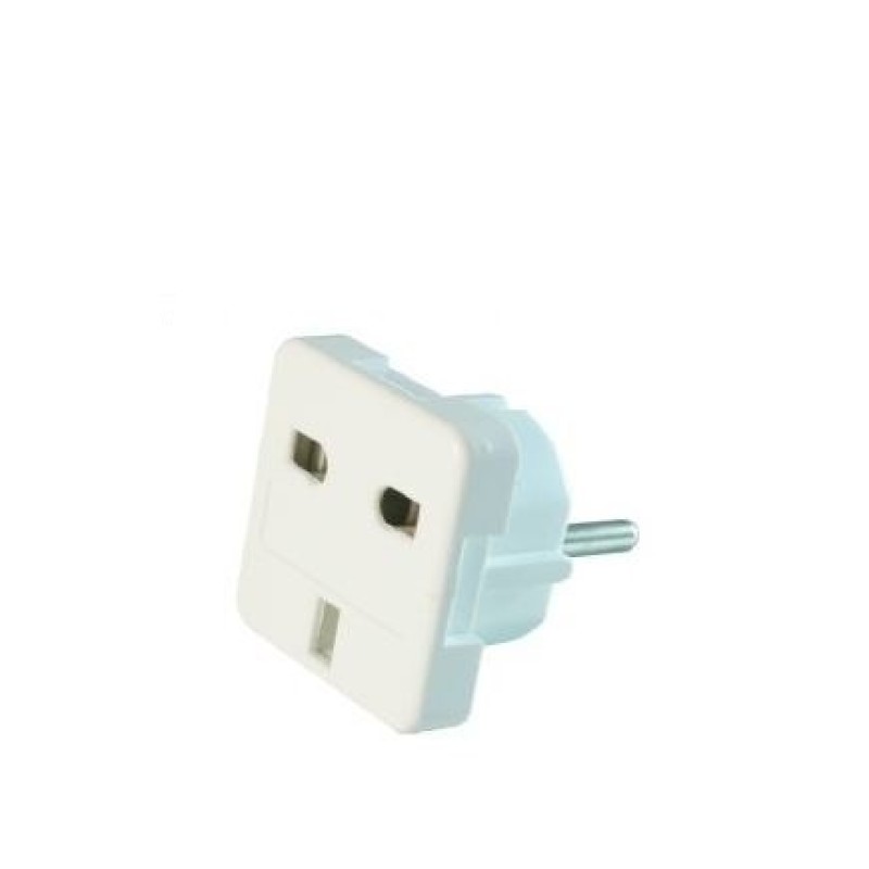 Gembird A-AC-UKEU-001 power plug adapter Type G (UK) Type F White