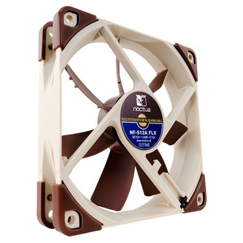 Noctua NF-S12A FLX Computer case Fan 12 cm Beige, Brown Noctua NF-S12A FLX Computer case Fan 12 cm Beige, Brown