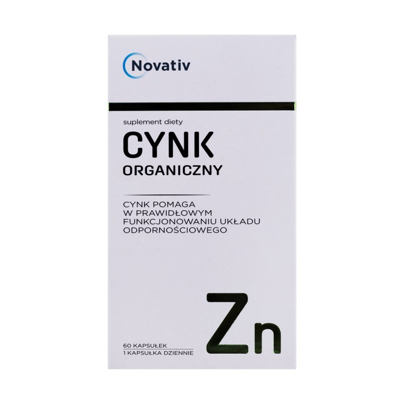 Novativ Organic Zinc 60 capsules Novativ Organic Zinc 60 capsules
