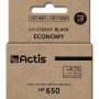 Actis KH-650BKR ink (replacement for HP 650 CZ101AE; Standard; 15 ml; black)