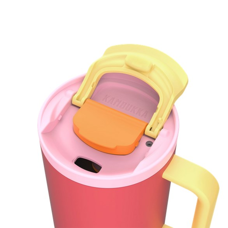 Thermal mug with telescopic straw Kambukka Rio Tumbler 950ml Pink Papaya Thermal mug with telescopic straw Kambukka Rio Tumbler 950ml Pink Papaya
