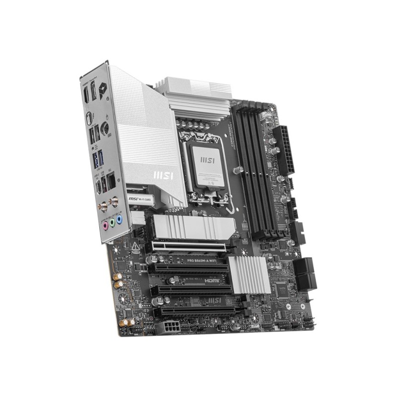 MSI PRO B860M-A WIFI motherboard Intel B860 LGA 1851 (Socket V1) micro ATX MSI PRO B860M-A WIFI motherboard Intel B860 LGA 1851 (Socket V1) micro ATX
