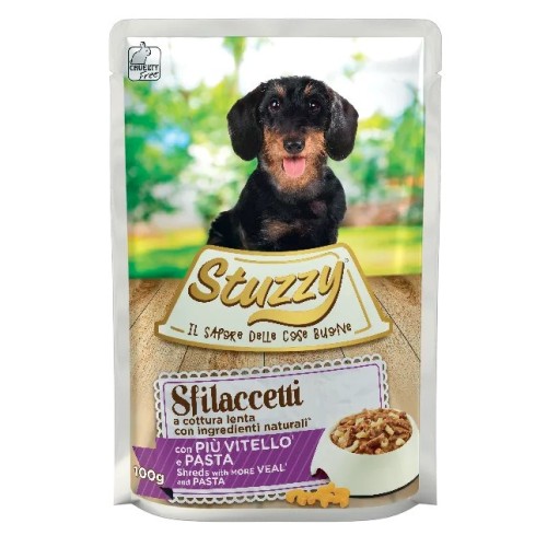 STUZZY Sfilaccetti Veal with pasta - wet dog food - 100g STUZZY Sfilaccetti Veal with pasta - wet dog food - 100g