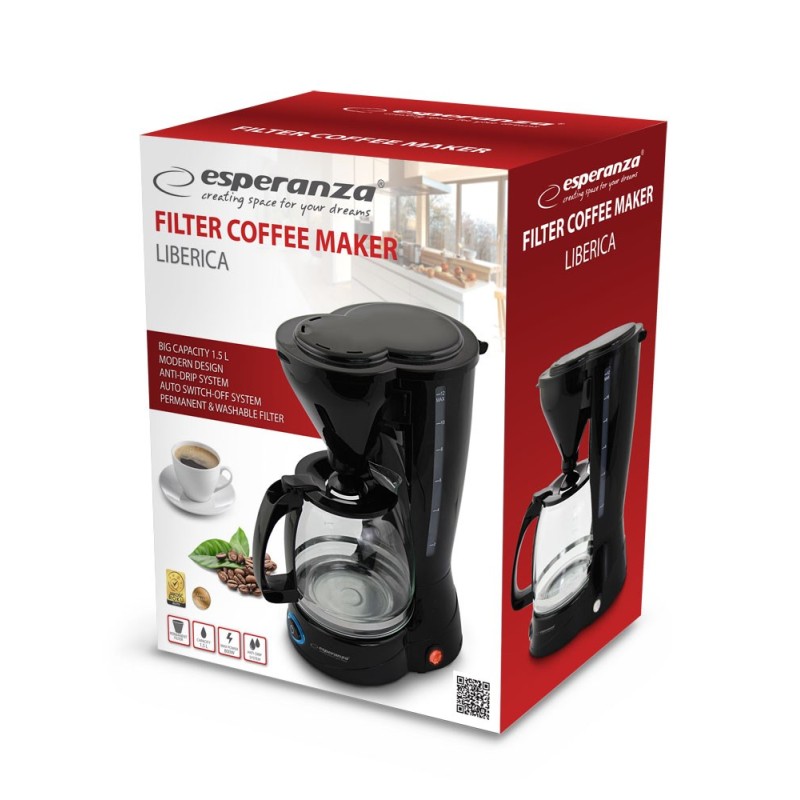Esperanza EKC009 coffee maker Drip coffee maker 1.5 L Esperanza EKC009 coffee maker Drip coffee maker 1.5 L