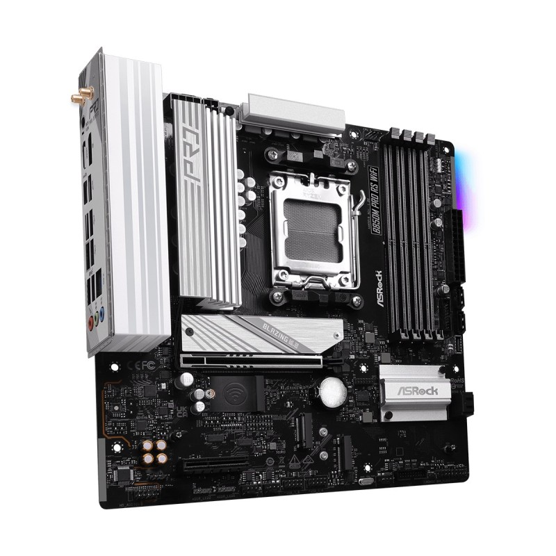 Asrock B850M Pro RS WiFi AMD B850 Socket AM5 micro ATX Asrock B850M Pro RS WiFi AMD B850 Socket AM5 micro ATX